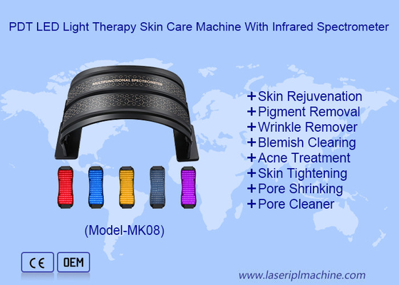 Przenośna maszyna do pielęgnacji skóry PDT LED Light Therapy z spektrometrem podczerwonym