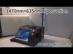 Chirurgia Laser do usuwania cellulitu 1470nm 980nm Fiber Optic Diode Laser Liposuction Machine