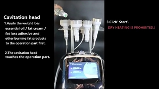 Maszyna do wyszczuplania ciała kawitacyjnego 6 w 1 750 HZ 120 W