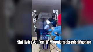 9w1 Hydro Co2 Bubble Jet Peel Odmładzanie skóry Maszyna do mikrodermabrazji RF