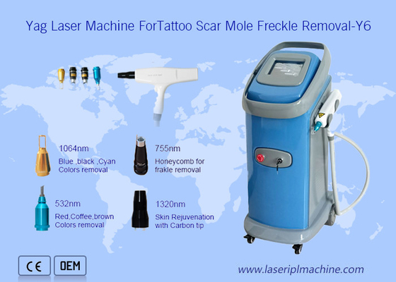 Profesjonalny sprzęt do usuwania tatuażu 6 Hz Q Switched Yag Laser Ipl Beauty Machine