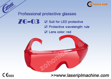 Czerwone okulary bezpieczeństwa laserowe 400nm do maszyny do wybielania zębów LED Cool Light