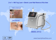 Wielofunkcyjna przenośna laserowa maszyna do usuwania włosów z diodami 1064nm / 532nm / 755nm