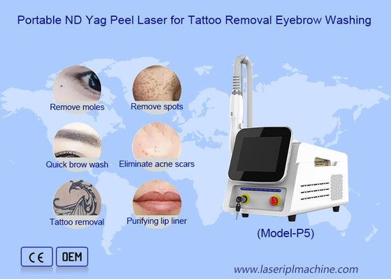 Przenośny laser Nd Yag o długości fali 3 pikosekundowej do usuwania pigmentów