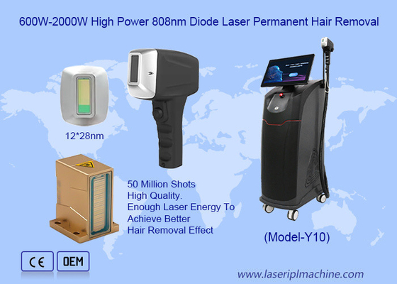 500W-1600W 4 długości fali dla wszystkich kolorów skóry 808nm Diod laser depilacji maszyna