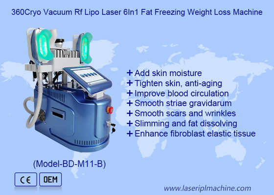 360 Cryo Vacuum RF Lipo Laser 6 w 1 Fat Freezing Weight Loss Body Slimming Machine
