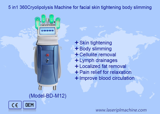 9 Ręczniki Dwukrotne usunięcie brodów RF 40K Kawitacja Lipo Laser Cryolipolysis Machine