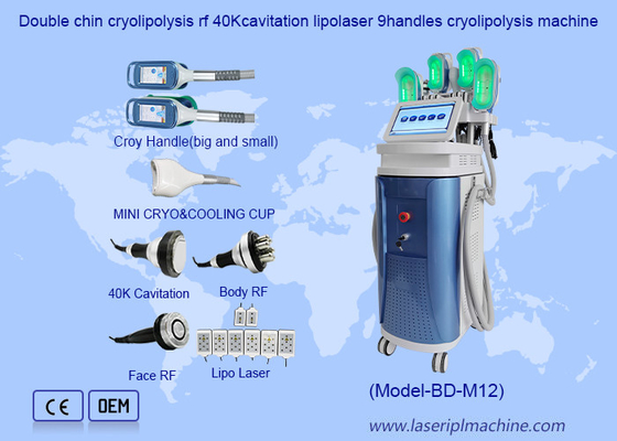 40K Kawitacja RF Lipo 360 Kryo Chłodzenie ciała Rzeźbienie tłuszczu Zamrażanie Maszyna odchudzająca