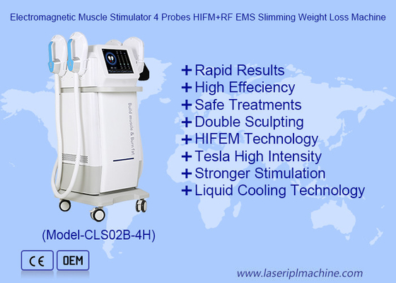 Elektromagnetyczny Stymulator Mięśniowy 4 sondy HIFM RF EMS Slimming Weight Loss