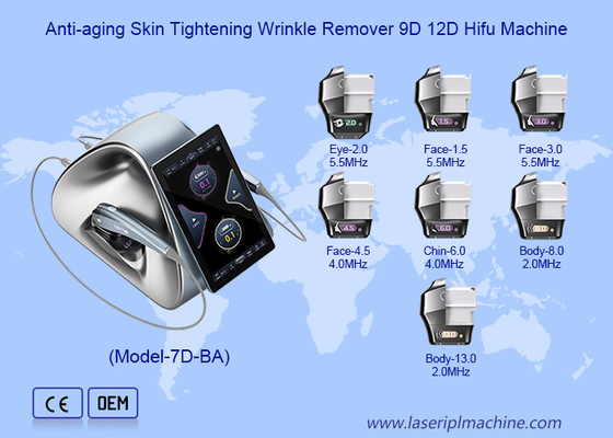 Anti-aging skóra zaciskający zmarszczki usuwacz 9D 12D Hifu Machine