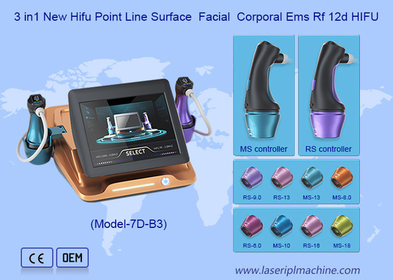 8Katrydżów 10000 Strzałów Ultra Micro Pulsed Ultrasonic Ems Rf 12D Hifu Machine
