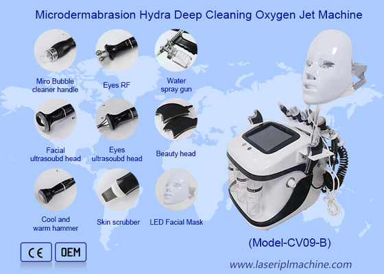 Black Pearl Aqua Peel RF Ultrasonic Oxygen Bubble Hydro Microdermabrasion Machine do głębokiego czyszczenia