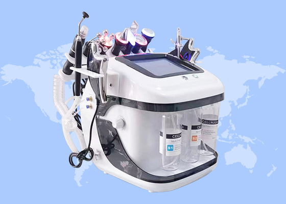 Oczyszczanie twarzy, usunięcie czarnych pogrzebów, odkurzanie wodne, skórka tlenowa Rf Hydro Microdermabrasion Machine