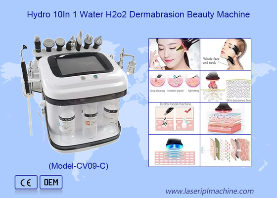 Oczyszczanie twarzy, usunięcie czarnych pogrzebów, odkurzanie wodne, skórka tlenowa Rf Hydro Microdermabrasion Machine