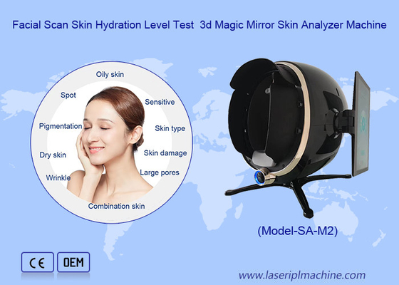 36 milionów mikroskopu Pixel Surface Deep Detection Skin Analyzer Machine