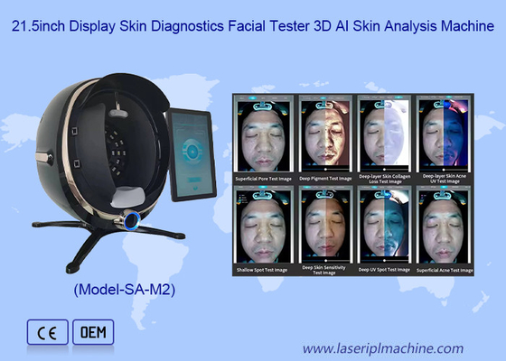21.5 cali wyświetlacz Diagnostyka skóry Tester twarzy 3D AI analizy skóry maszyna