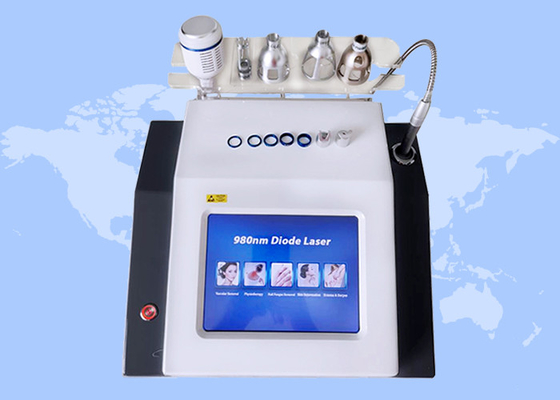 Spider Vein Removal Skin Machine odmładzania skóry Laser diodowy 980 nm Częstotliwość 1 - 10 Hz