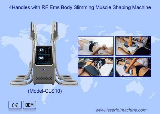 Nieinwazyjne 4 uchwyty Hi Emt Body Slimming Fat Burner RF Ems Muscle Sculpting Machine