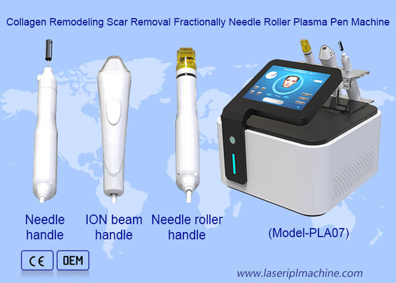 Stężenie skóry usunięcie zmarszczek Fractional Needle Roller Cold Plasma Machine