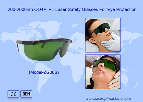 200-2000nm OD4+ IPL Laserowe okulary ochronne dla okularów do usuwania włosów laserowych