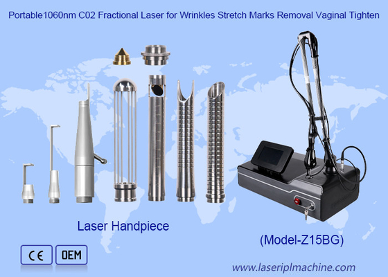 40W szklana rurka 10600nm frakcyjny laser CO2 do usuwania trądziku