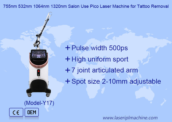 Importowany z Korei laserowy ramię 1064 532 755nm Laserowy pikosekundowy do usuwania tatuaży