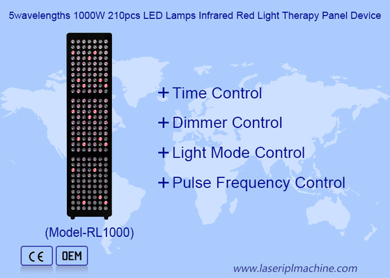 5 długości fal 1000W 21 szt. lamp LED Panel do terapii światłem podczerwonym i czerwonym