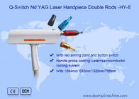 Podwójne pręty Usuwanie tatuażu Usuwanie piegów Q Switch Nd Yag Laser Handle