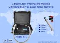 3 głowice Q Switched Nd Yag Laser Machine Usuwanie pigmentów Peeling węglowy