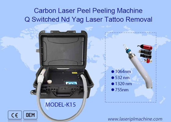 532nm 1064nm 1320nm Q Switch Nd Yag Mini Sapphire Ruby Laser Machine do usuwania tatuaży