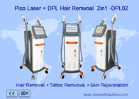 Pico Nd Yag Laserowe wielofunkcyjne urządzenie kosmetyczne do usuwania tatuaży i usuwania włosów Dpl
