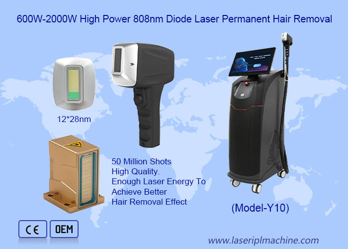 500W-1600W 4 długości fali dla wszystkich kolorów skóry 808nm Diod laser depilacji maszyna