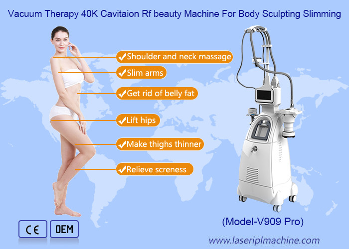 4 w 1 360 stopni obracający się 40K RF Vakuumm dla utraty wagi Velashaping Slimming Machine