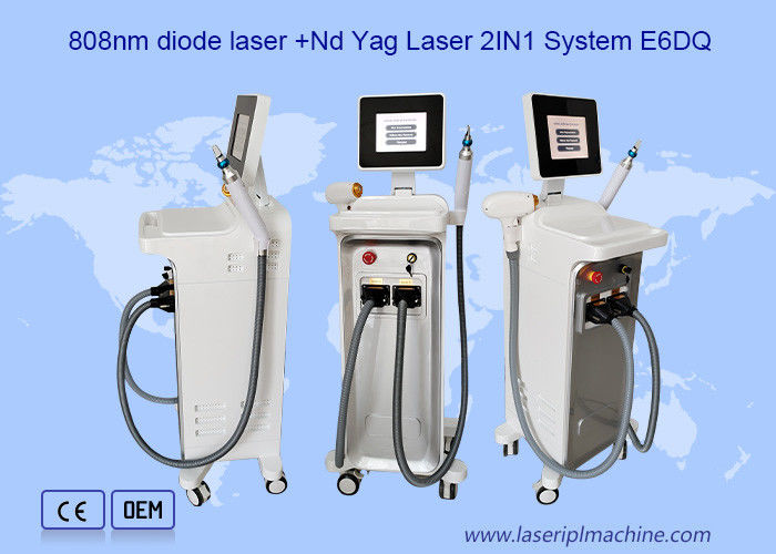 2 w 1 808nm Diod Laser plus pico Q Switched Nd Yag Laser Machine