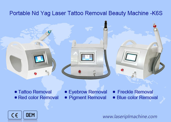 Mini 1-5hz Przenośna maszyna do usuwania tatuażu Q Swiched Laser do salonu piękności