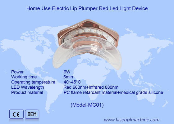 Dobra cena. Urządzenie do terapii czerwonym światłem LED typu mini USB ładowanie silikonowa pielęgnacja warg w Internecie