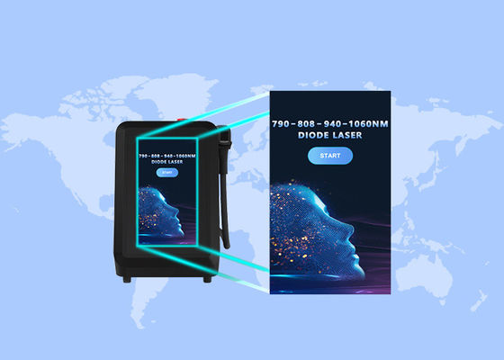Dobra cena. 808nm 790nm 1060nm 940nm Diodowa maszyna laserowa do wybielania skóry i depilacji w Internecie