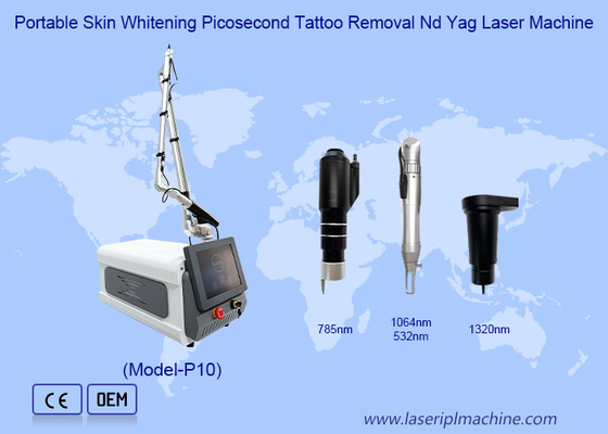 Przenośna maszyna do wybielania skóry Picosecond Tattoo Removal Nd Yag Laser Machine