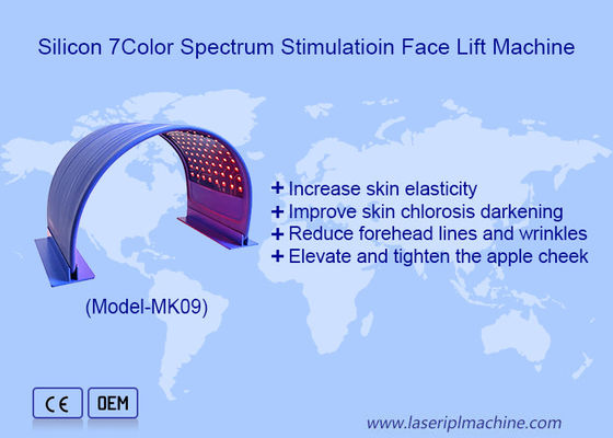Dobra cena. 7 Barwowe spektrum Białenie skóry Elastyczna silikonowa maszyna oświetleniowa LED w Internecie