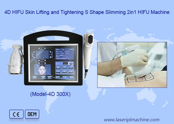 2 w 1 Liposonic Body Shaping Face Skin Lift Wrinkle Remover 4d Hifu Machine