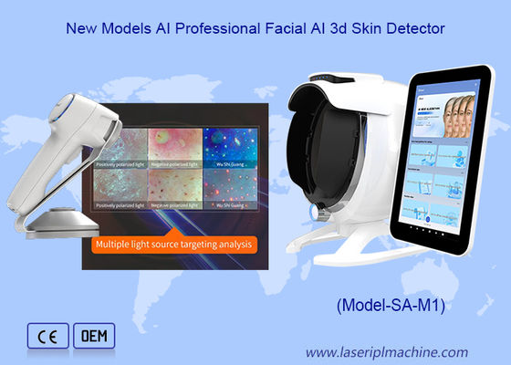 Intelligent 36 Million Pixel 8 Spectral Facial Scanner Skin Analyzer Machine