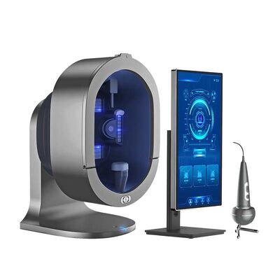 Urządzenie 2 w 1 z 3 kamerami, 3D AI, mikroskopowym uchwytem do skanowania skóry głowy i analizatorem skóry twarzy