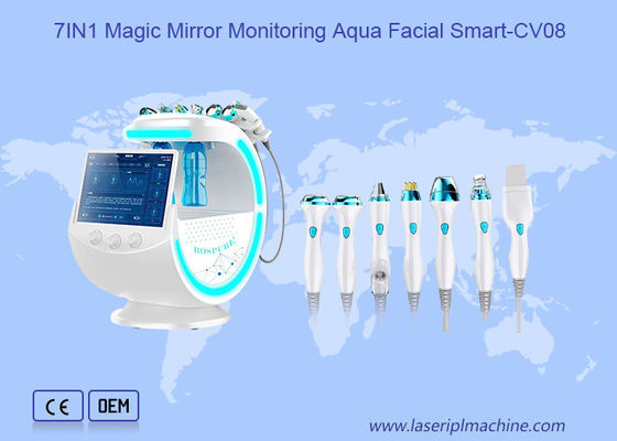 Dobra cena. 7 w 1 Magic Mirror Monitoring RF Aqua Facial Machine w Internecie